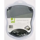 Q-Connect KF20084 Mousepad mit Gelauflage grau/klar