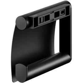 Keuco Plan Black Selection Toilettenpapierhalter mit Deckel, schwenkbar, 14960370000