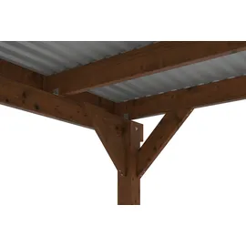 SKANHOLZ Friesland Hybrid Set 11 3,14 x 5,55 m nussbaum inkl. Rück- und Seitenwände