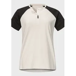 Radtrikot SCHÖFFEL "Bike CIRC Shirt Style Wetluga WMS", Gr. 40, beige (9040, natur), Oberstoff: 100% Polyester, sportlich, Kurzarm, Trikots