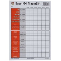 Bayer 04 LeverkusenTraumtor Fan Mannschaft Spielblock Würfelspiel Yatzi Kniffel
