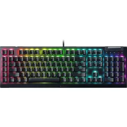 RAZER Blackwidow V4 X Deutsches Layout, Gaming Tastatur, Mechanisch, Razer Green, kabelgebunden, Schwarz