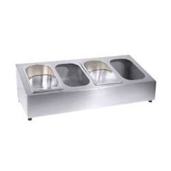 Contacto Besteckkasten für 4 Einsätze silber, 72.5x22x32 cm