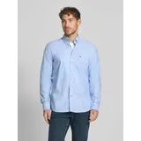 FYNCH-HATTON Hemd Regular Fit Freizeithemd mit Button-Down-Kragen Modell 'All Season', - Hellblau - S
