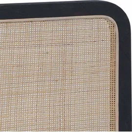 vidaXL Kopfteil mit Kopfteil Schwarz 100 x 55 x 3 cm Rattan 42011568