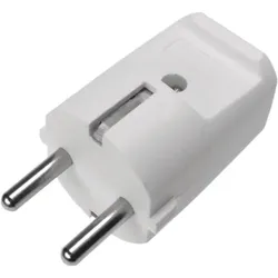 Schutzkontakt-Stecker, 2-polig + Erdung, 10/16 A, 250 V, Kabeleinführung zentral
