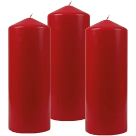 HS Candle Stumpenkerzen Ø6 cm x 17 cm 3 St. rot