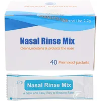 Healifty Nasenspülsalz 40 Einzelpackungen Gepufferte Instant Nasenspülmischung Für Nasendusche Zur Sanften Reinigung Und Pflege Der Nasenhöhle Für Erwachsene Und Kinder