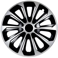 NRM Radkappen STRONG, 16 in Zoll, Radkappen 16 " 4 Stück schwarz|silberfarben