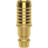 Lüdecke Stecktülle für Kupplung NW 7,2mm, Messing, Serie ES, Tülle 13
