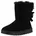 VAN HILL Damen Warm Gefütterte Winter Boots Stiefeletten Bequeme Kunstfell Schuhe Flache Schleifen Stiefel Profilsohle Booties 209776 Schwarz 40 - 40 EU