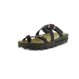 Asportuguesas Capri P018331 Damen Pantoletten, Pantoletten Kunstleder - Schwarz - 39