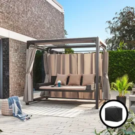 Home Deluxe Pavillon Gartenliege Provence - mit Abdeckung