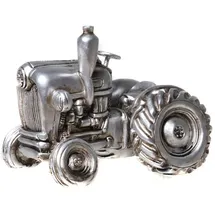 Ambiente Haus Spardose Trecker, silberfarben, (1-tlg), Sparschwein, Retro-Design, ideales Geschenk silberfarben