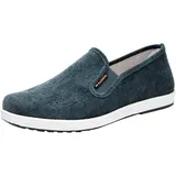 Herren Cord-Hausschuhe, Größe 47, leichte Herrenschuhe, rutschfest, lässig, Herren-Slipper, Hausschuhe, Outdoor-Sohle, grau, 39 EU - 38 EU