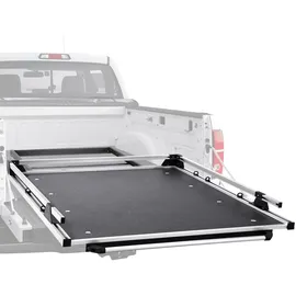 Vevor ausziehbarer Ladeflächen-Organizer (1600 x 1194 mm) Ladeflächen-Aufbewahrungsschublade mit 453,6 kg Tragkraft & 6 beweglichen Ringen zur Sicherung, ausziehbares Fach für Trucks Schwarz