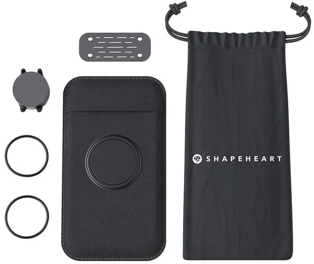 Shapeheart Motorfiets bundel magnetisch stuur smartphone houder, zwart, XL