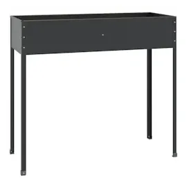 vidaXL Hochbeet 100 x 40 x 90 cm Schwarz