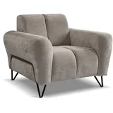 beautysofa Relaxsessel Chenille 100 x 83 x 98 cm Beige