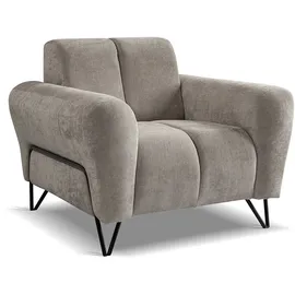 beautysofa Relaxsessel Chenille 100 x 83 x 98 cm Beige