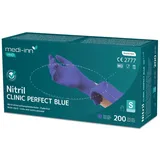 Medi-Inn Clinic Perfect Blue Nitril-Einmalhandschuhe, puderfrei S; 10 x 200 Stück)