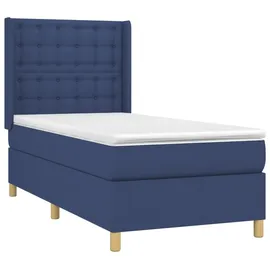 vidaXL Boxspringbett 80 x 200 cm Blau
