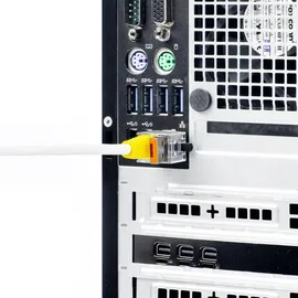 Smartkeeper ESSENTIAL 5x LAN Cable Locks mit 1x Lock Key Basic Orange