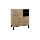 Finori Kommode Nola 01 A Kommode/ArtisanOak/Schwarz