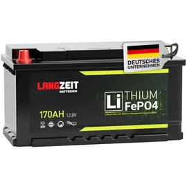 LANGZEIT Batterien Langzeit Lithium Batterie 170Ah 12V