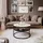 lookway Couchtisch Lookway Schwarz Marmor 70 x 49 cm