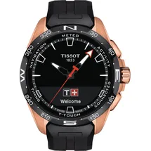 TISSOT T-Touch Connect Solar 47,5 mm Silikonarmband Schwarz T121.420.47.051.02