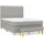 vidaXL Boxspringbett mit Matratze Hellgrau 140x200 cm Stoff