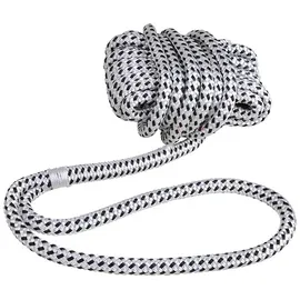 Seilflechter Festmacherleine 12mm 12m Weiß/Schwarz