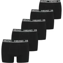 Head Herren Boxershorts, Multipack - Basic Boxer Trunks ECOM, Stretch Cotton Schwarz M
