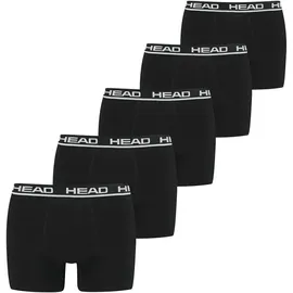 Head Herren Boxershorts, Multipack - Basic Boxer Trunks ECOM, Stretch Cotton Schwarz M