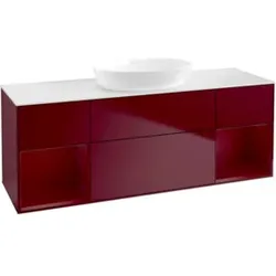 V&B Waschtischunterschrank Finion 160cm, Pl wh. m, Reg Peo m Lac, Peo m