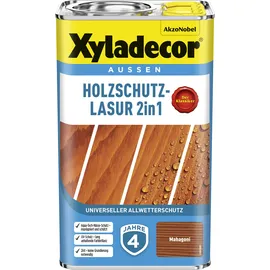 Xyladecor Holzschutz-Lasur 2 in 1 4 l mahagoni