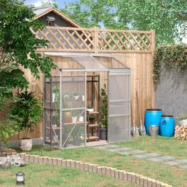 Outsunny Gewächshaus Treibhaus mit Schiebetür,