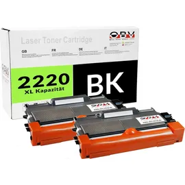 callmenew 2x Toner für Brother TN2220 DCP-7060D 7065DN 7070DW Fax 2840 HL-L 2230 2240 2240D 2240L