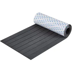 VEVOR Bootsbodenbelag, Bootsdeck aus EVA-Schaum, 2400 x 450 x 6 mm, rutschfester, selbstklebender Bodenbelag, 10800 cm2 großer Marineteppich für Boote, Yachten, Pontons, Kajakdecks