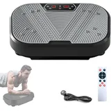 Fitness Vibrationsplatte für Zuhause, 20 Vibrationsstufen und 8 Programme. Muskeltraining Vibrationsmaschine fur Gewichtsverlust, mit Fernbedienung, LED-Display und Kabel.