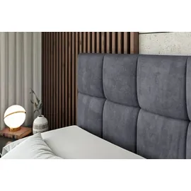 altdecor BOXBETT RICAR-Z - 160 x 200 - H4 - Dunkelgrau