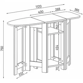 VCM Kommode Sideboard Bügelbrett Bigalos