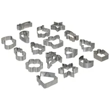 5five simply smart Ausstechformen 18er-Set Silber Metall 13,2 x 13,2 x 13,2 cm