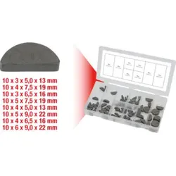 KS Tools Sortiment Federkeile, 80-teilig