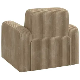 vidaXL Sessel Taupe Cord 72 x 71 x 70 cm Taupe mit Rollen
