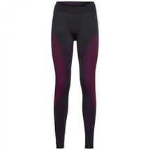 Odlo Damen Funktionsunterwäsche Lange Hose Performance Warm ECO, festival fuchsia - black, XL