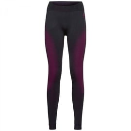 Odlo Damen Funktionsunterwäsche Lange Hose Performance Warm ECO, festival fuchsia - black, XL