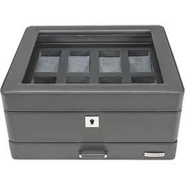 Windrose Uhrenbox Tempora Aufbewahrung Ø max.40 mm Grau