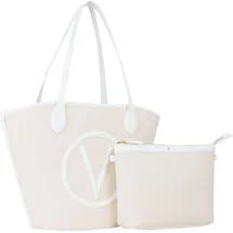 Valentino Covent Shopper Naturale/Bianco